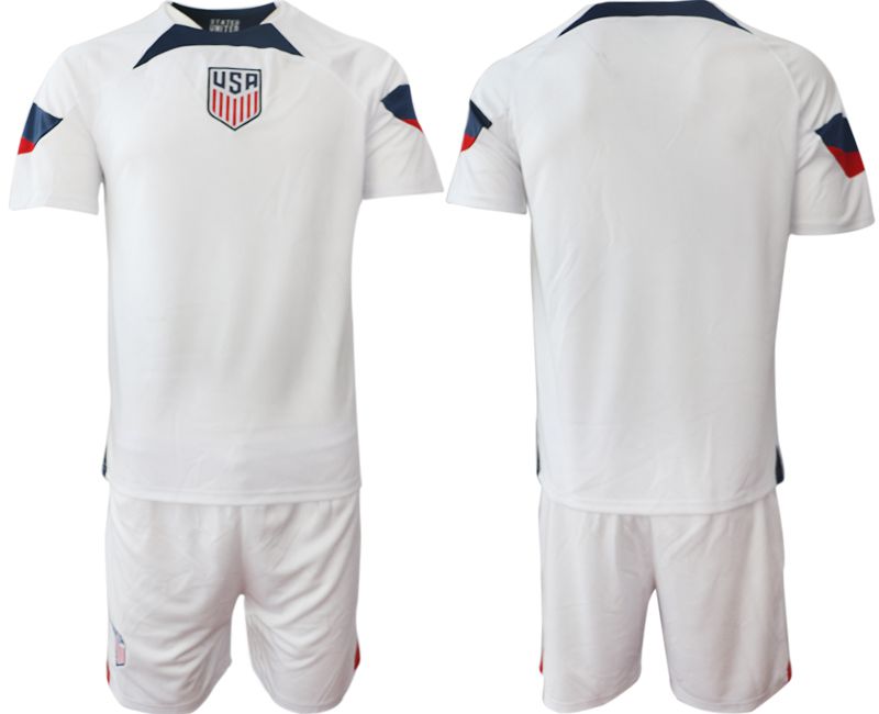 Men 2022 World Cup National Team United States home white blank Soccer Jerseys->england jersey->Soccer Country Jersey